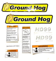 DS-HD - Decal Set for the Ground Hog Inc HD99 Auger