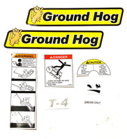 DS-T4 - Decal Set for the Ground Hog Inc T-4 Trencher
