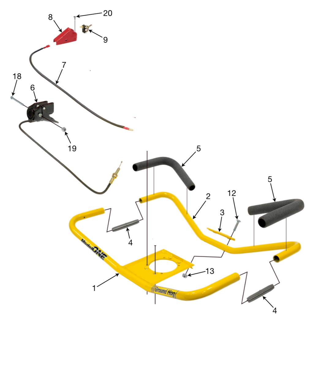 Handlebar Assembly (Fully Assembled) – Workhorse Equipment